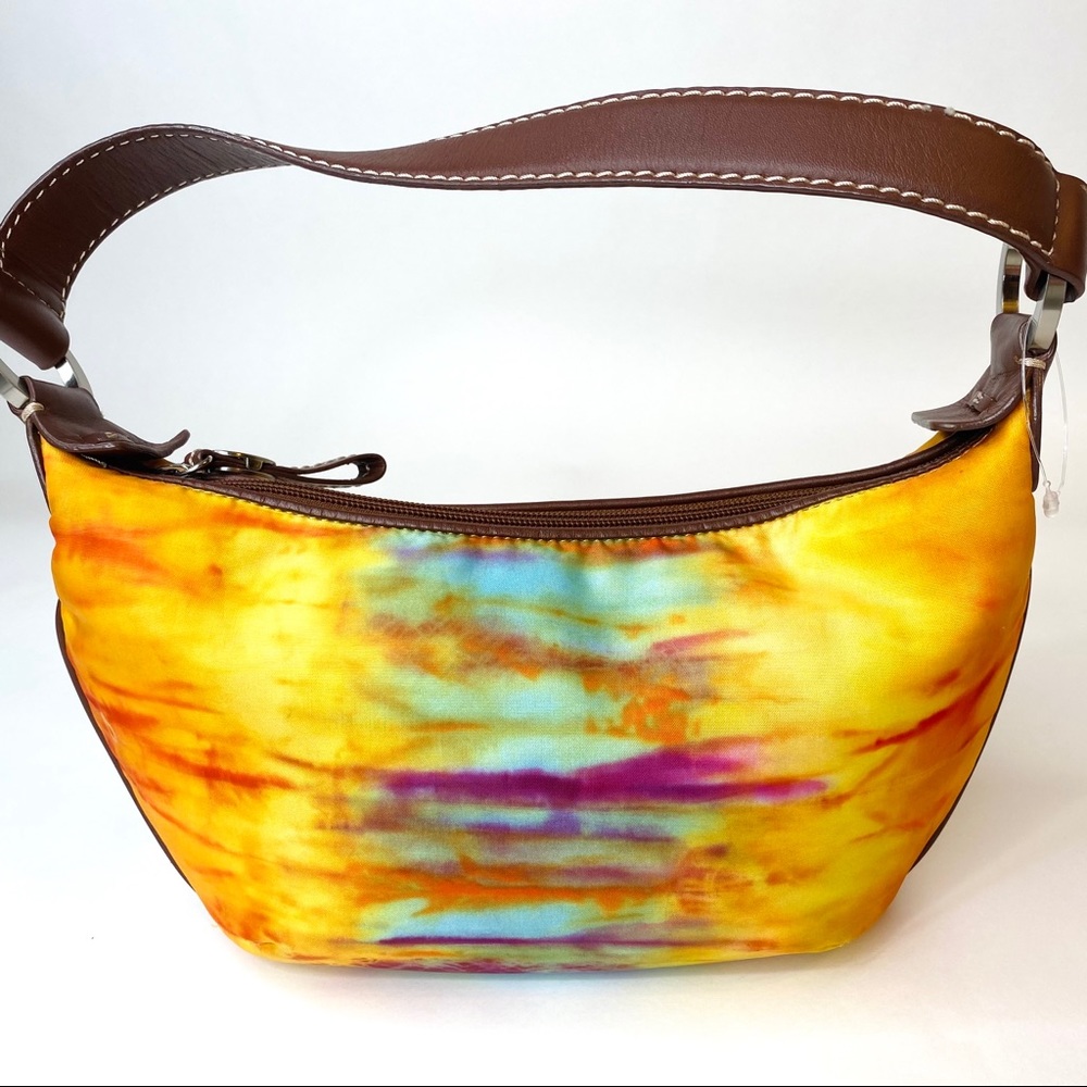 Donald J Pliner Mini Watercolor Hobo Bag flawed - Picture 15 of 16